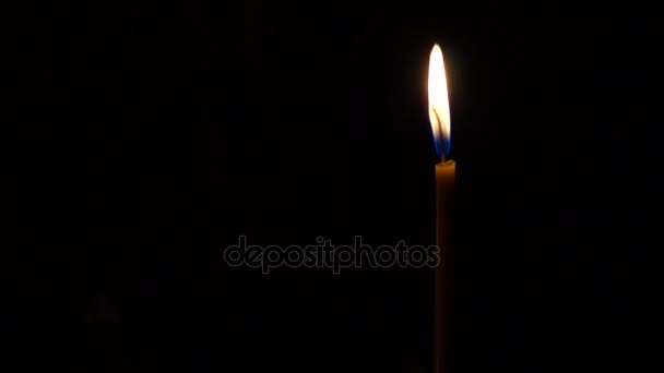 Свічка полум'я з додаткових дим - Кадри, відео