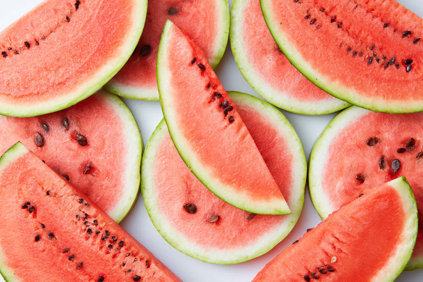 Slices of red watermelon - 写真・画像