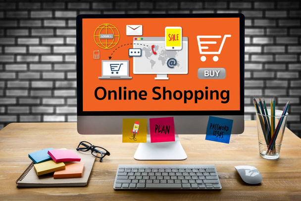 Add to Cart Online  Order Store Buy shop  Online payment Shoppin - Fotografie, Obrázek