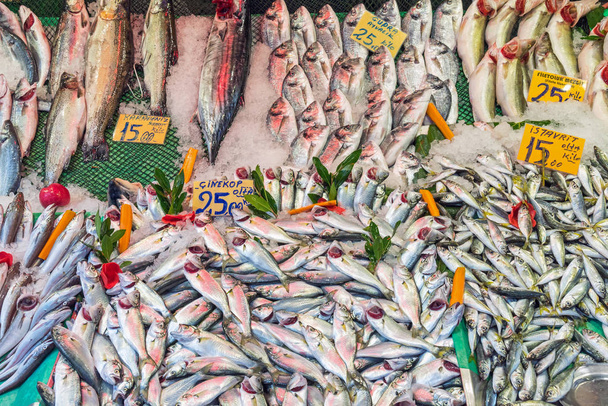 Choice of fish at a market - Photo, Image