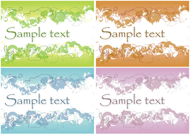 Quatro cores diferentes fundos abstratos com o lugar para o texto
 - Foto, Imagem