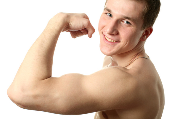 Flexing Biceps - Foto, Imagem