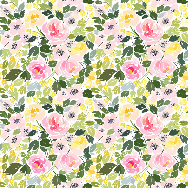 floral design in bright colors - Vector, afbeelding