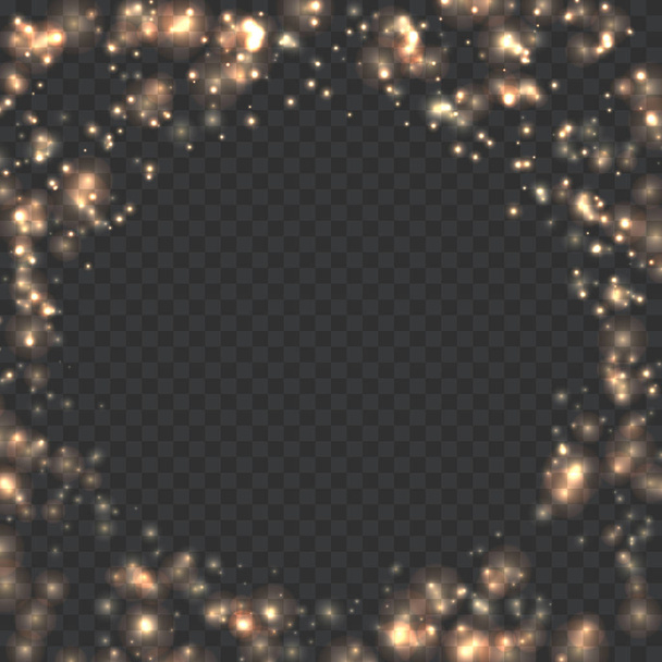 Transparent glitter template - Vector, Image