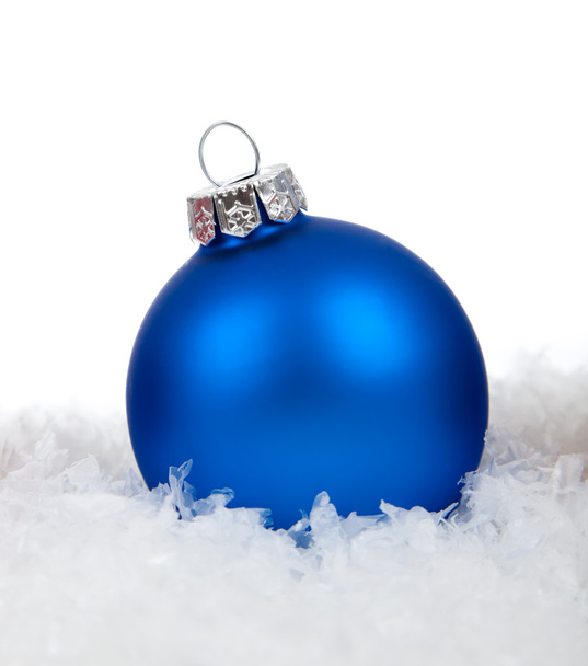 A blue Christmas ornament - Φωτογραφία, εικόνα
