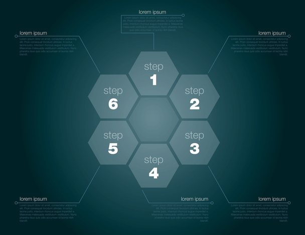 Six step succes concept - Vector, Image