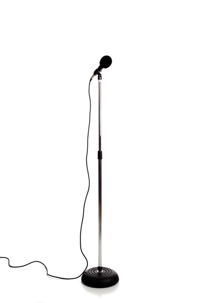 Microphone on a stand - Φωτογραφία, εικόνα