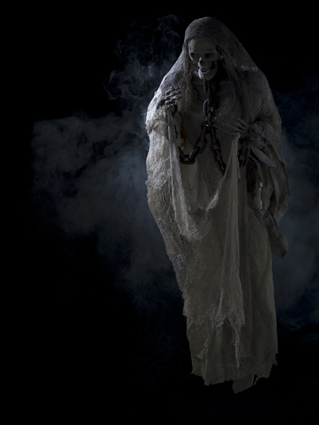 Image d'un squelette entouré de fumée
 - Photo, image