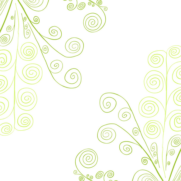 Bright Plant Vector illustration of seamless pattern with abstra - Vektori, kuva