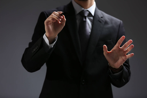 Businessman hand pointing - Foto, Imagem
