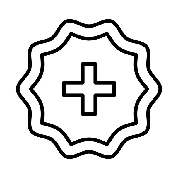 Kreuzstempel-Symbol - Vektor, Bild