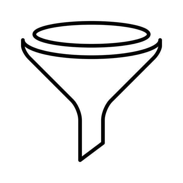 Ilustración de icono de embudo
 - Vector, Imagen