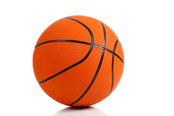 Rubber Basketball on white - Foto, Imagem