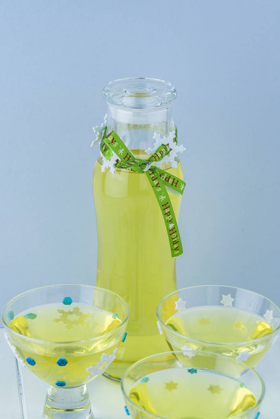 Homemade alcohol drink limoncello. - Fotó, kép