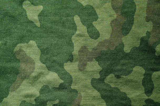 Textiel camouflage doek patroon.  - Foto, afbeelding