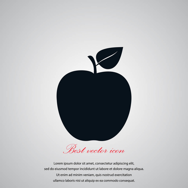 Apfel-Symbolvektor - Vektor, Bild