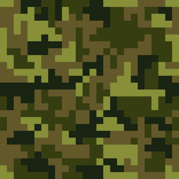 Pattern with green camouflage - Vector, Image
