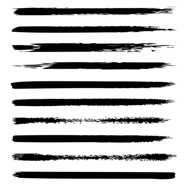 Великий набір чорних пензлів
 - Фото, зображення