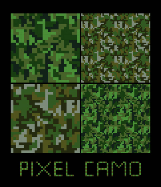 Pixel camo vzor bezešvé - Vektor, obrázek