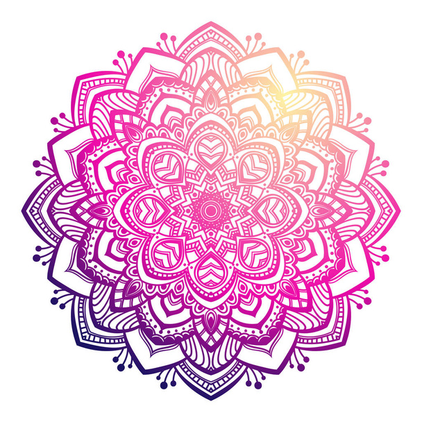 Colorful Mandala ornament - Διάνυσμα, εικόνα