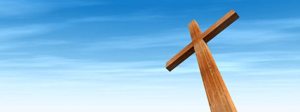 концептуальный деревянный крест
  - Фото, изображение