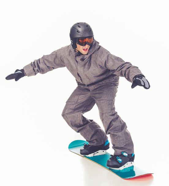 Sporty zimowe, człowiek - Zdjęcie, obraz