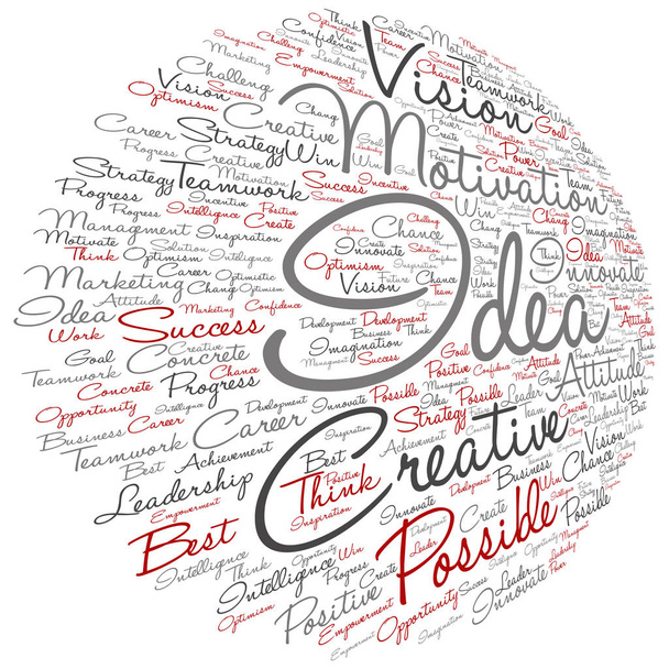 Kreative Business Word Cloud - Foto, Bild