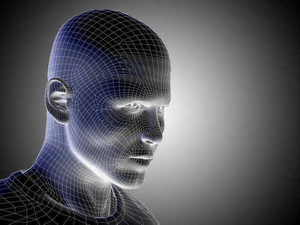 человек wireframe голову
  - Фото, изображение