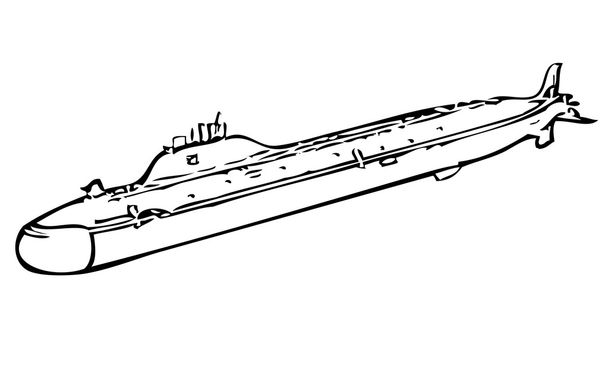 sukellusvene - Vektori, kuva
