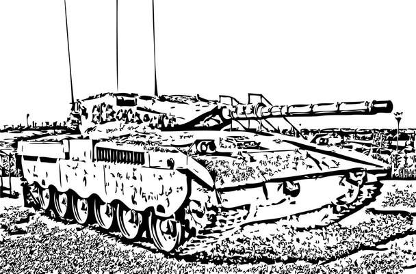 Tanque blindado
 - Vetor, Imagem