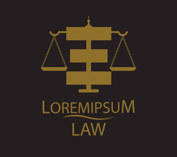 Law Logo Concept Design - Vector, Image