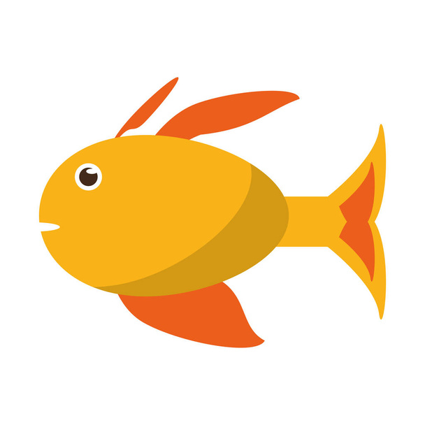 Isolated fish animal cartoon design - Vector, Image