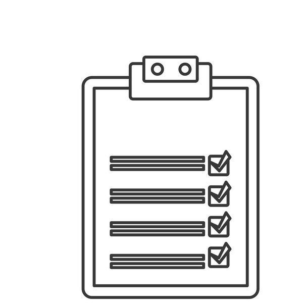 papel portapapeles icono aislado
 - Vector, Imagen