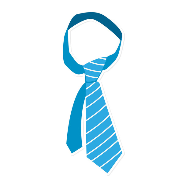 tie male fashion isolated icon - Vector, Image