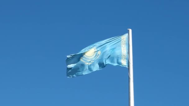 Flag of the Republic of Kazakhstan - Footage, Video