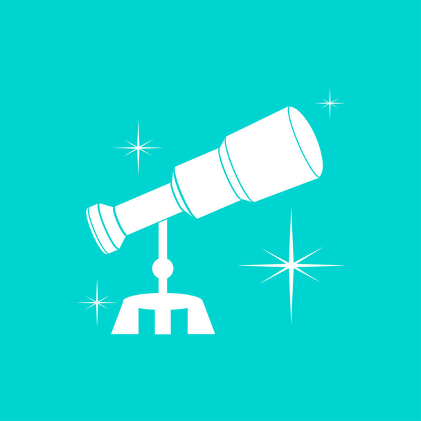телескоп значок ілюстрація
 - Вектор, зображення