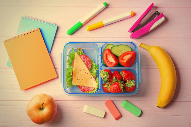 Lunch box with food   - 写真・画像