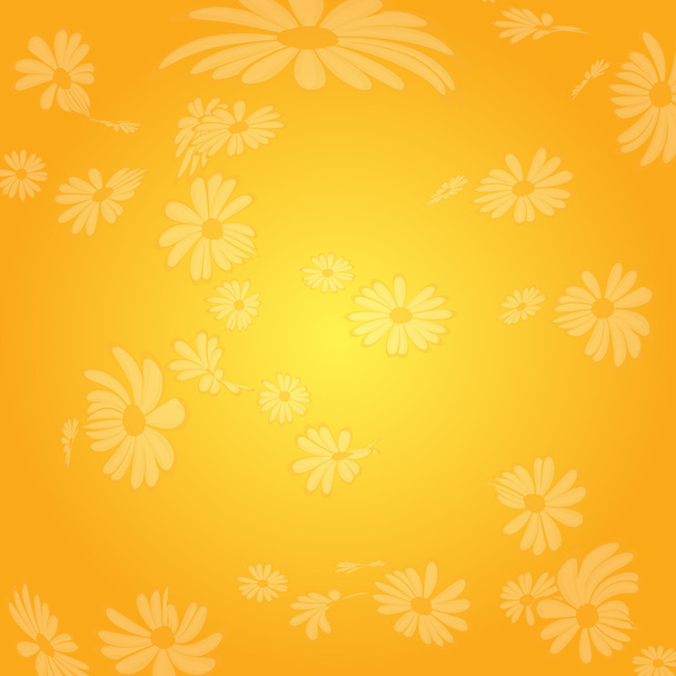 Yellow flowers - Wektor, obraz