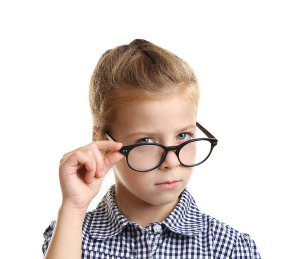 Funny little girl with glasses   - Photo, Image