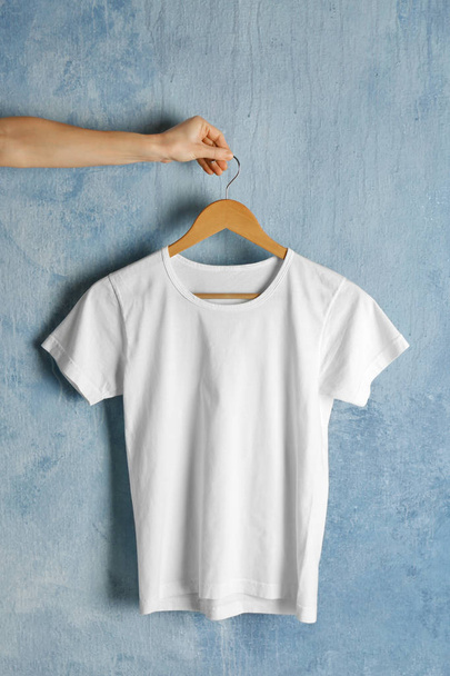 Blank white t-shirt - Fotografie, Obrázek