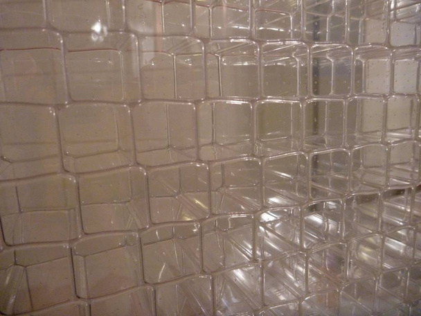 detail of a semitransparent textured pleci glass - Fotoğraf, Görsel