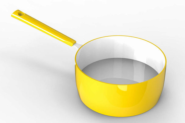prázdné hrnce žluté - Fotografie, Obrázek