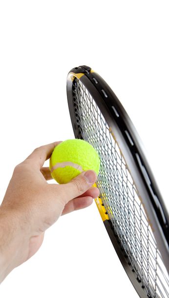 Preparing to Serve in Tennis - Photo, image