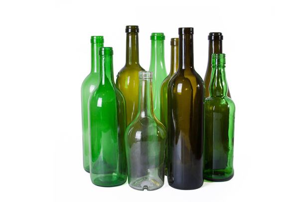 a lot of wine bottles - Foto, afbeelding