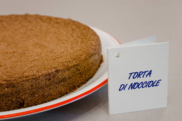 torta di nocciole, pastel de avellana del Piamonte (Italia
) - Foto, imagen