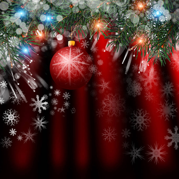 Weihnachten Hintergrund mit Dekorationen - Foto, Bild