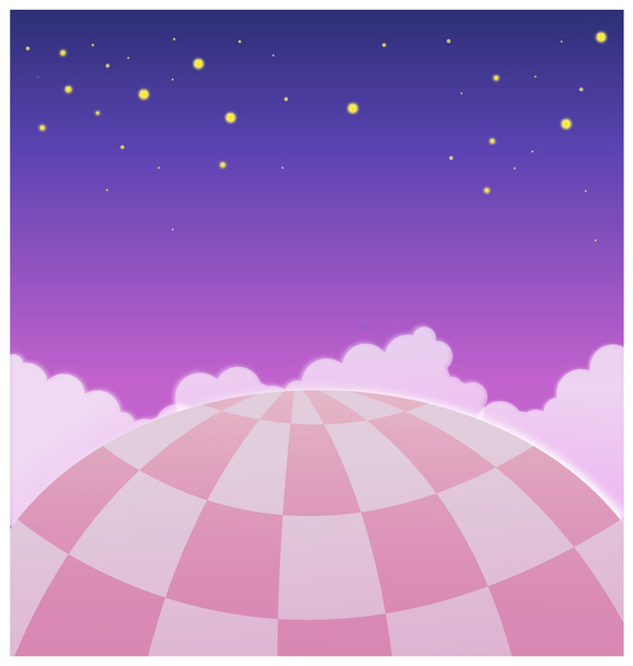 Крупный план воздушного шара в небе
 - Вектор,изображение
