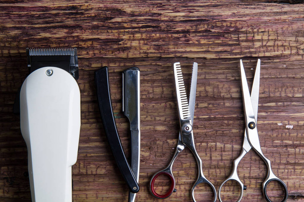 Stylowe profesjonalny Fryzjer Clippers, maszynki do strzyżenia włosów, włosy sciss - Zdjęcie, obraz