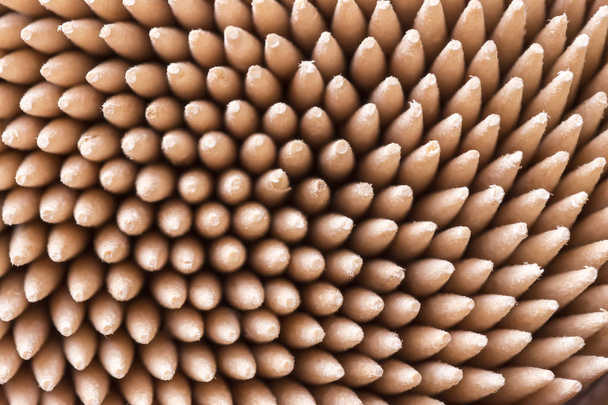 Wooden Toothpicks Close Up Background - Φωτογραφία, εικόνα