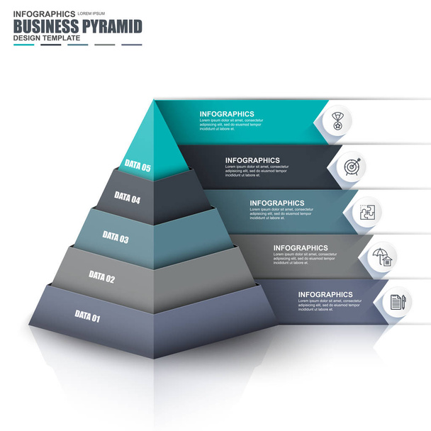 Infografik Geschäftsdaten Visualisierungsvektor - Vektor, Bild